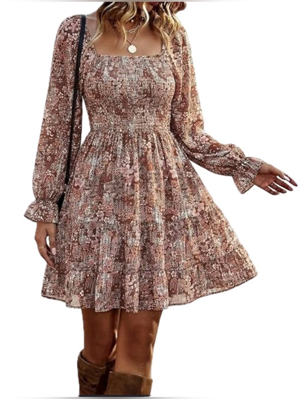 Floral Mini Dress. Size XL.